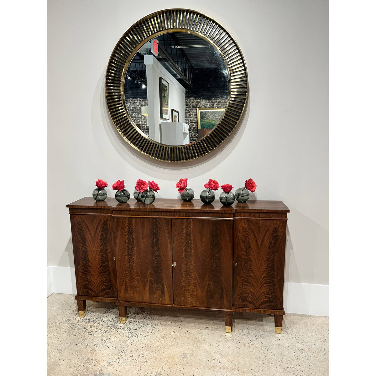 Regency Walnut Credenza - English Georgian America