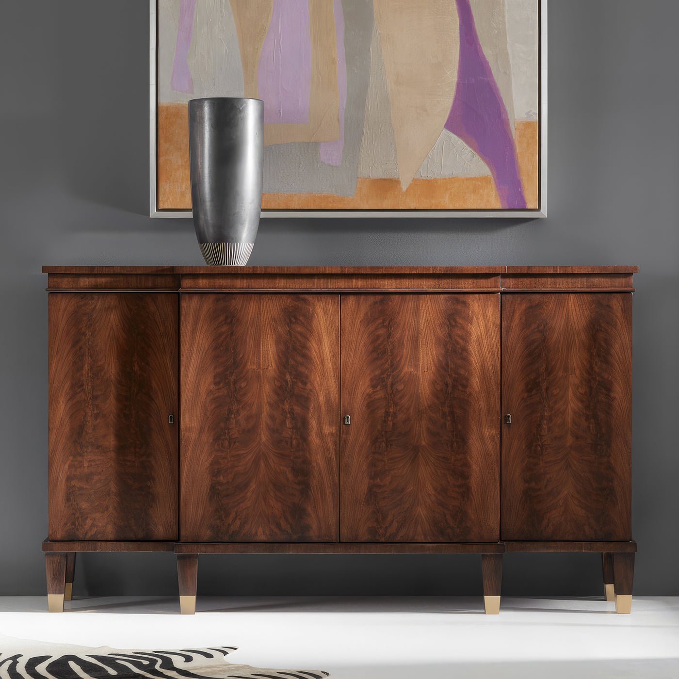 Regency Walnut Credenza - English Georgian America