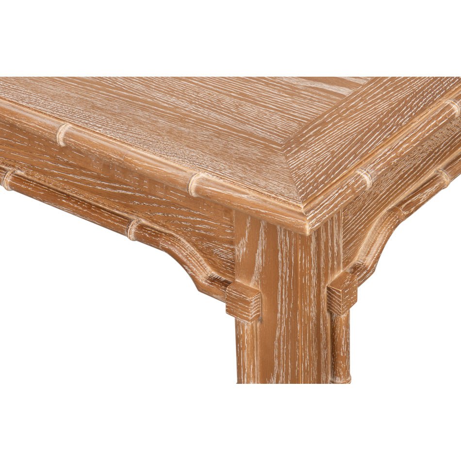 Regency Whitewashed Oak Dining Table - English Georgian America