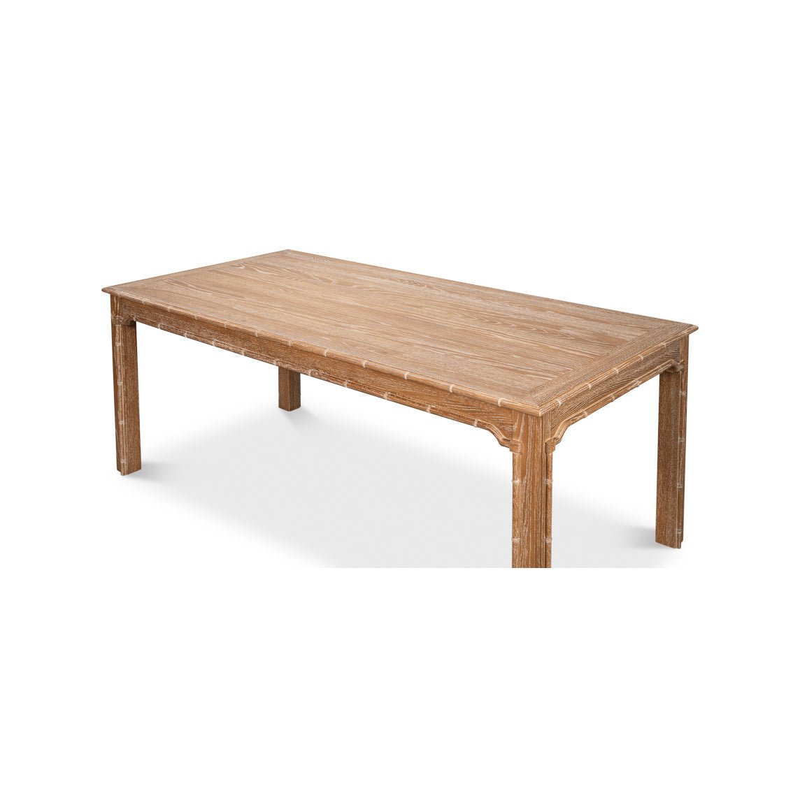 Regency Whitewashed Oak Dining Table - English Georgian America