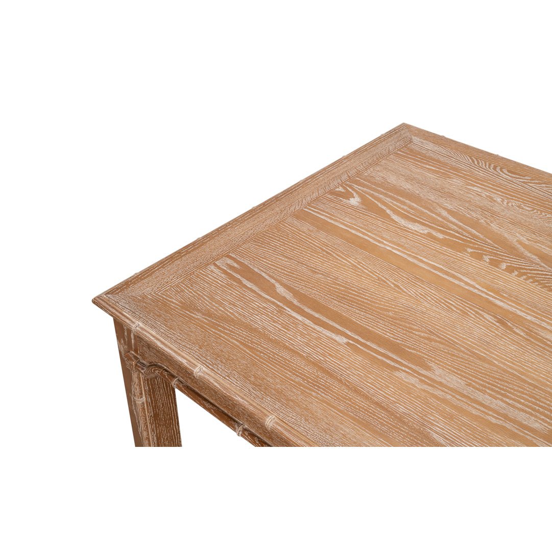 Regency Whitewashed Oak Dining Table - English Georgian America