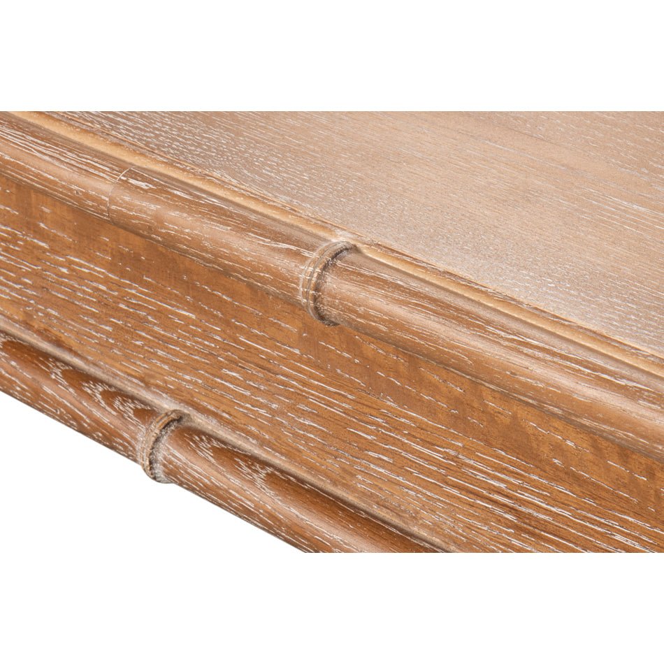 Regency Whitewashed Oak Dining Table - English Georgian America