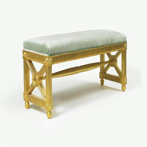 Regency Window Bench Designed by Thomas Hope - English Georgian America