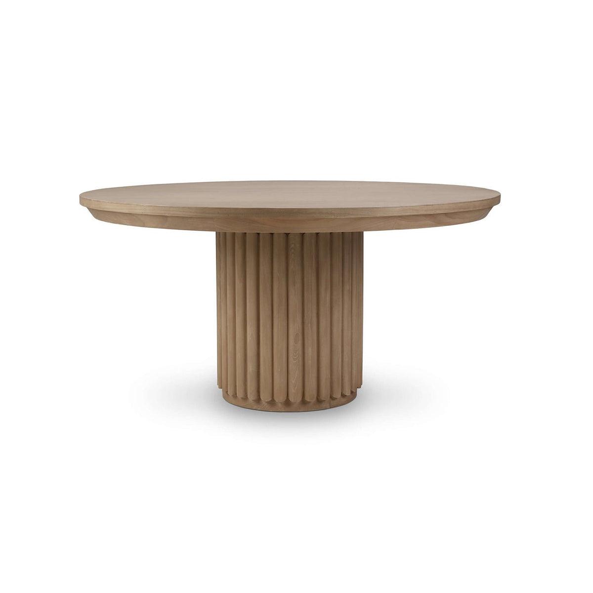 Ribbed Column 60&quot; Round Dining Table - English Georgian America