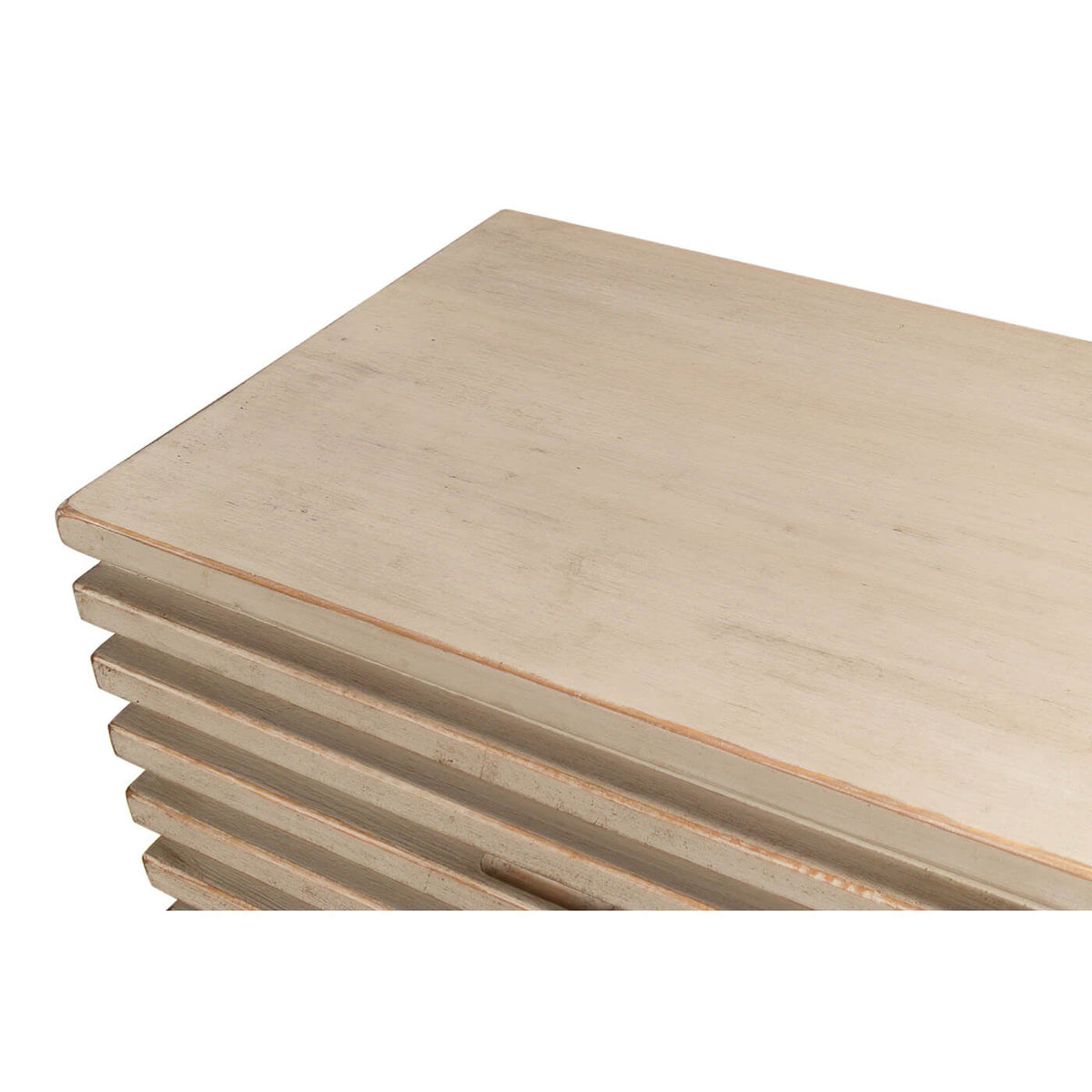 Ribbed Geometric Nine Drawer Dresser - English Georgian America