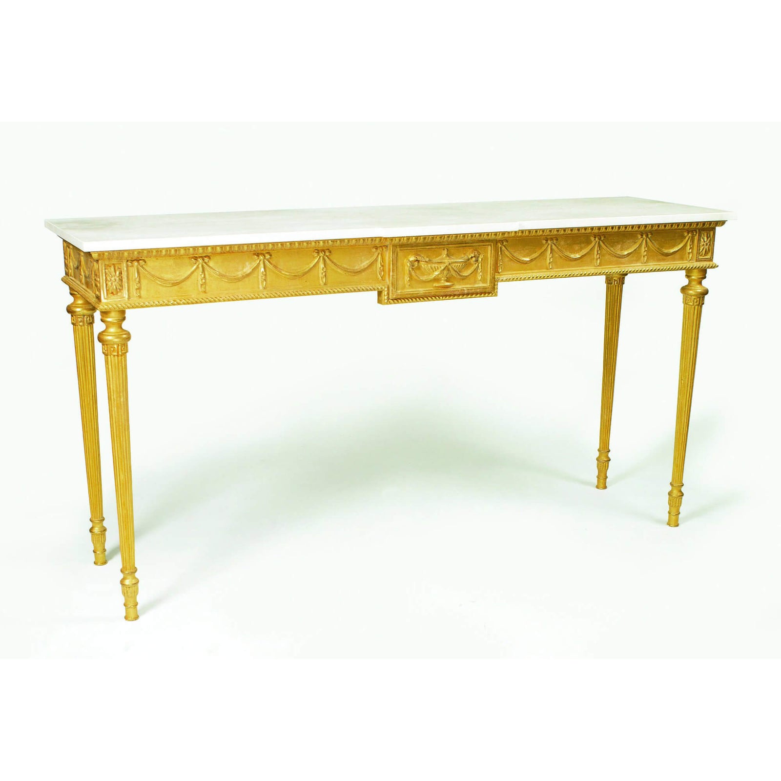 Robert Adam Marble Top Console Table - English Georgian America