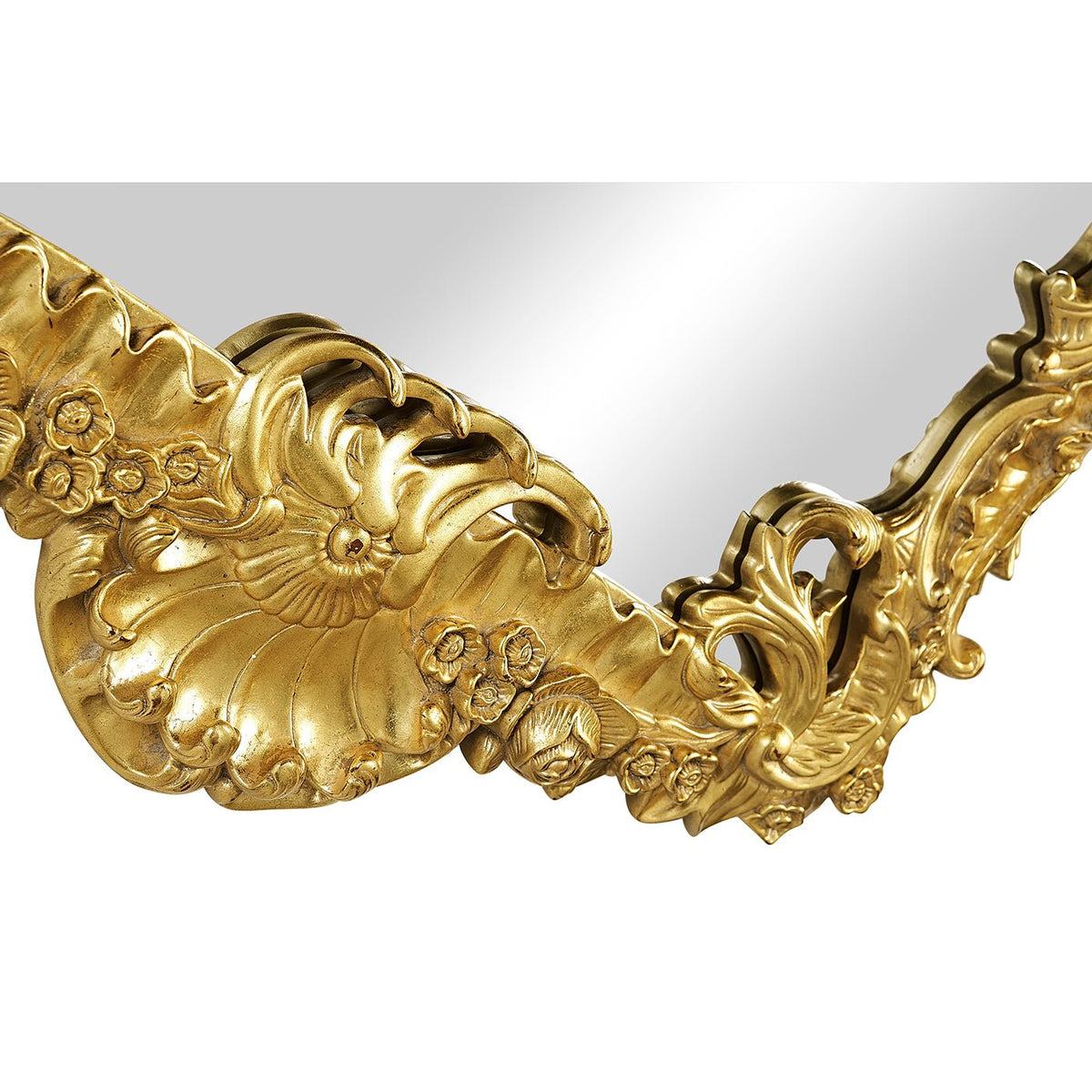 Rococo Carved Giltwood Mirror - English Georgian America