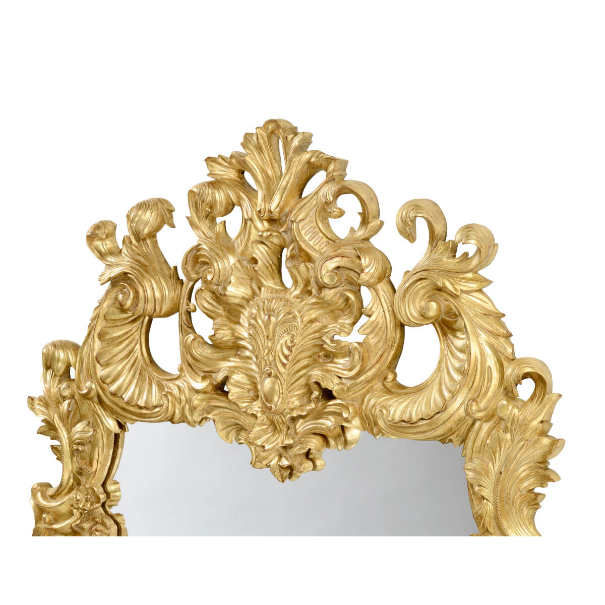 Rococo Carved Giltwood Mirror - English Georgian America