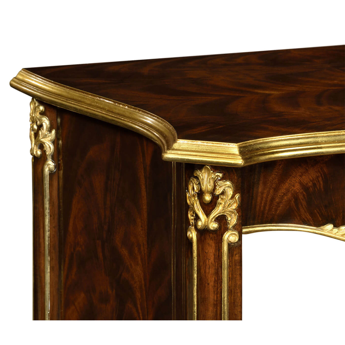 Rococo Mahogany and Gilt Nightstands - English Georgian America