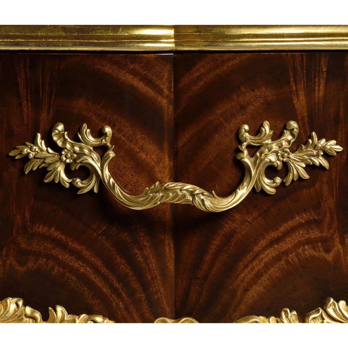 Rococo Mahogany and Gilt Nightstands - English Georgian America