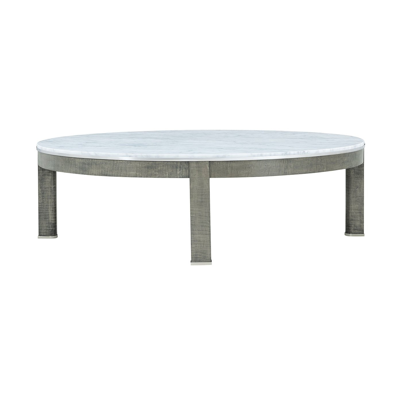 Round Art Deco Marble Top Coffee Table - English Georgian America