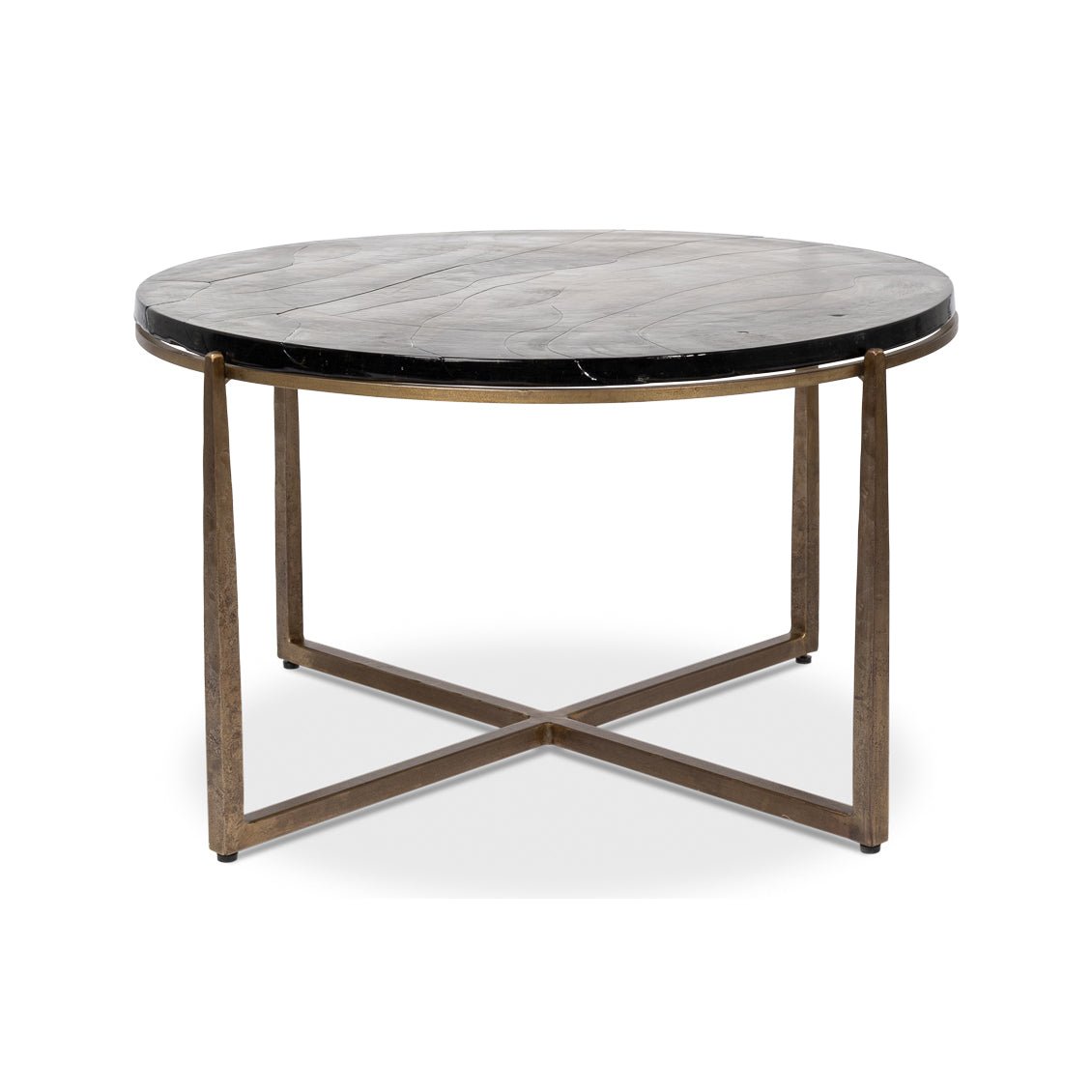 Round Contemporary Coffee Table - English Georgian America