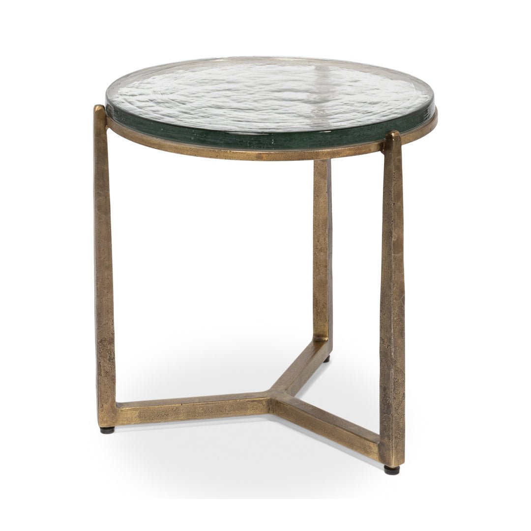 Round Contemporary End Table - 23&quot; - English Georgian America