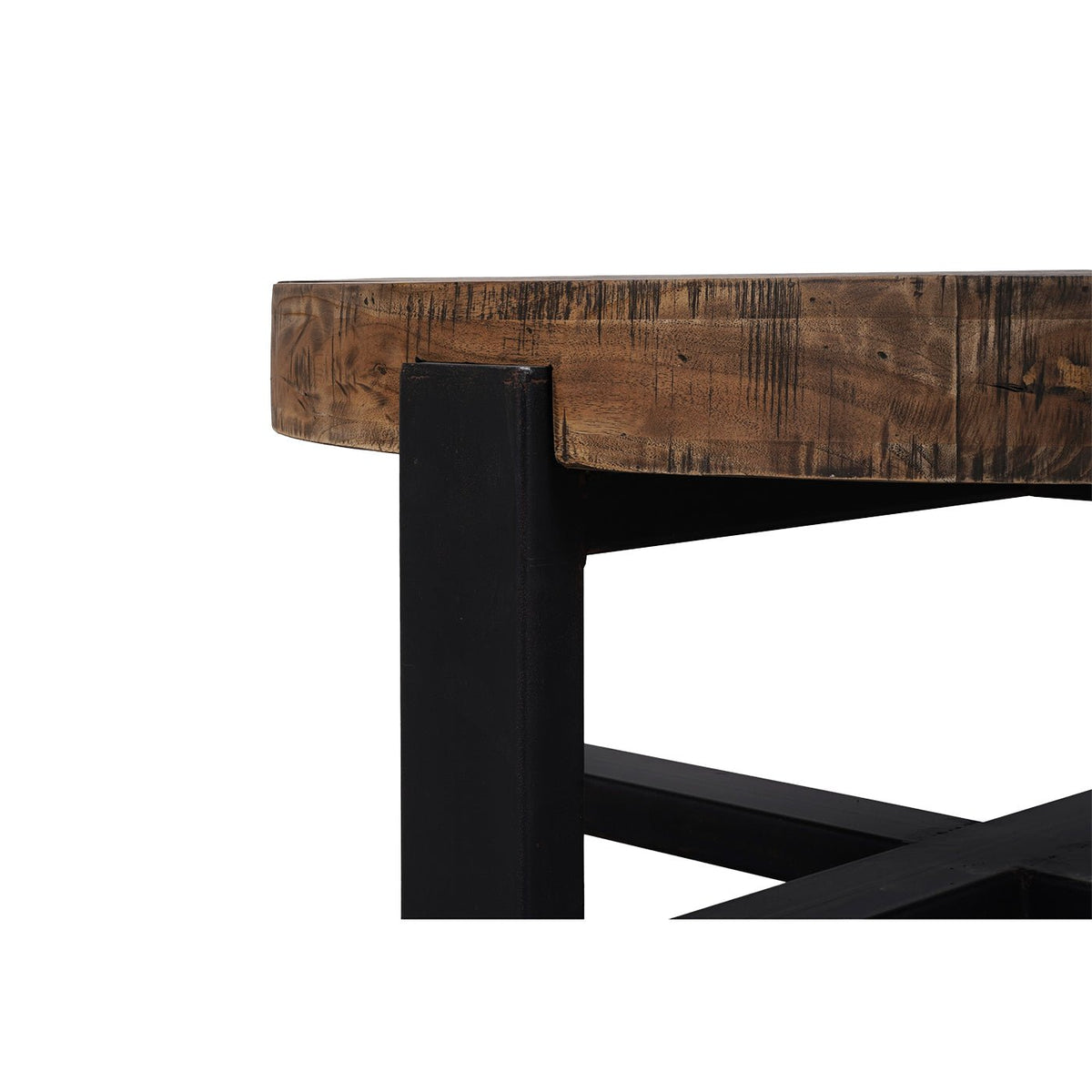 Round Industrial Coffee Table - English Georgian America