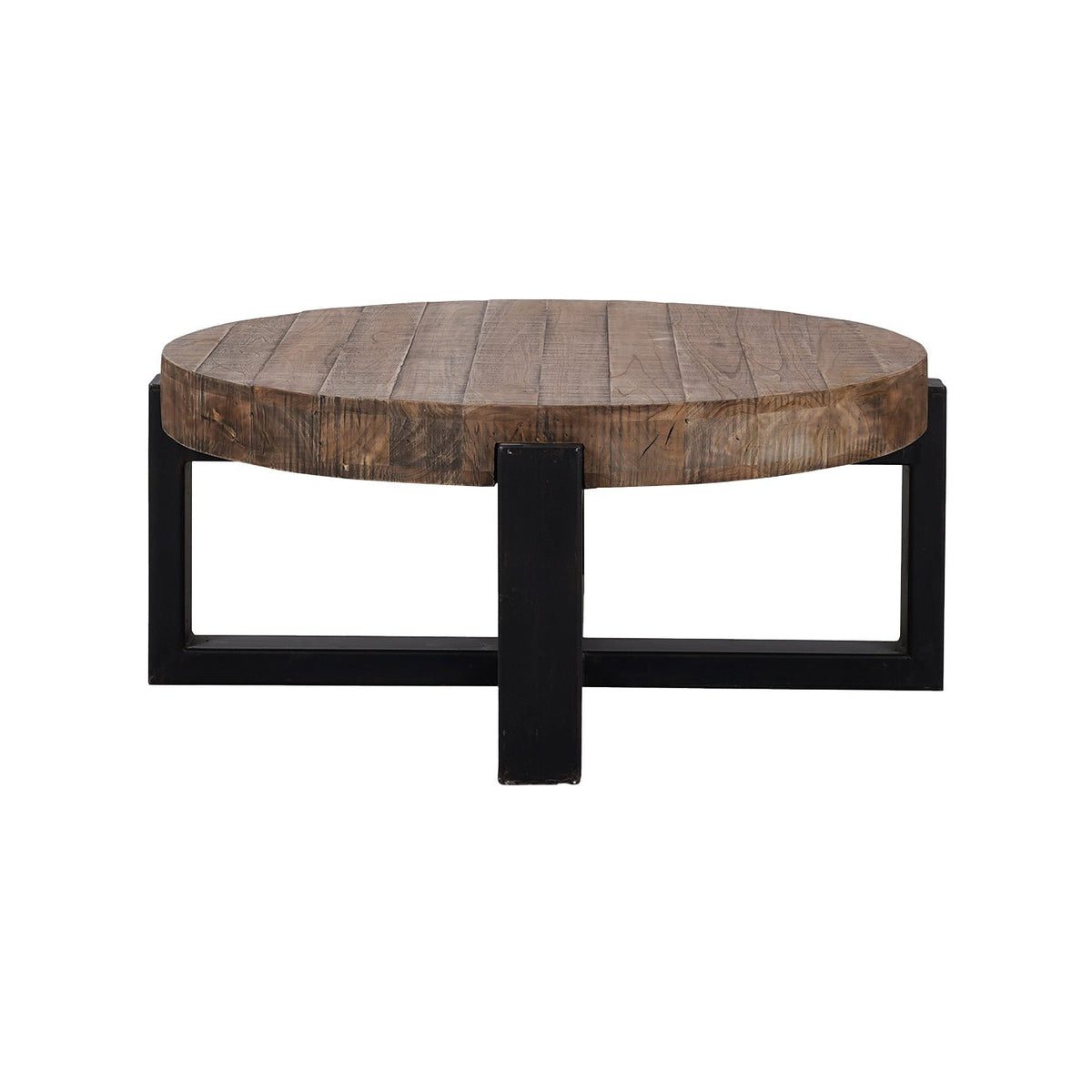 Round Industrial Coffee Table - English Georgian America