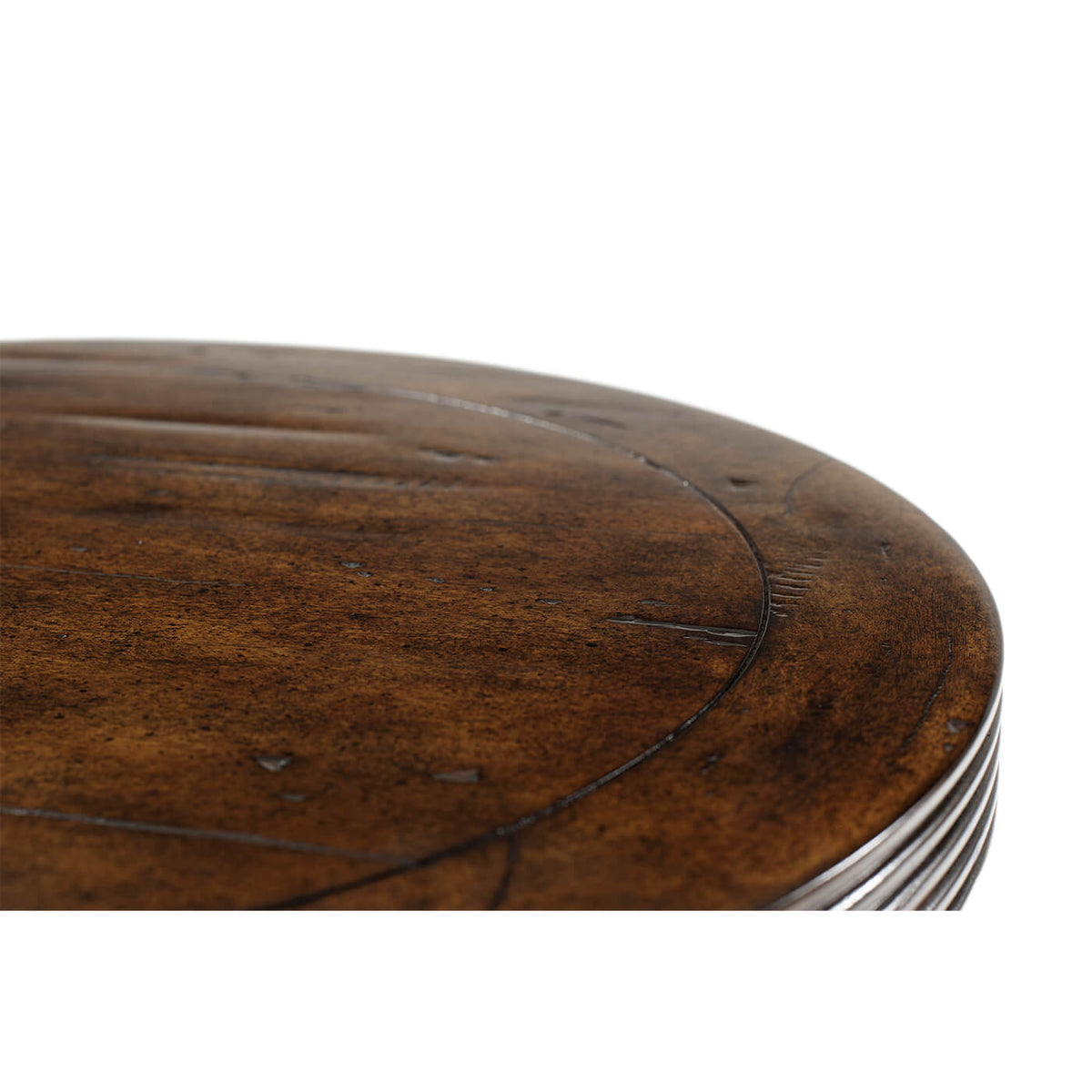 Round Industrial End Table - English Georgian America