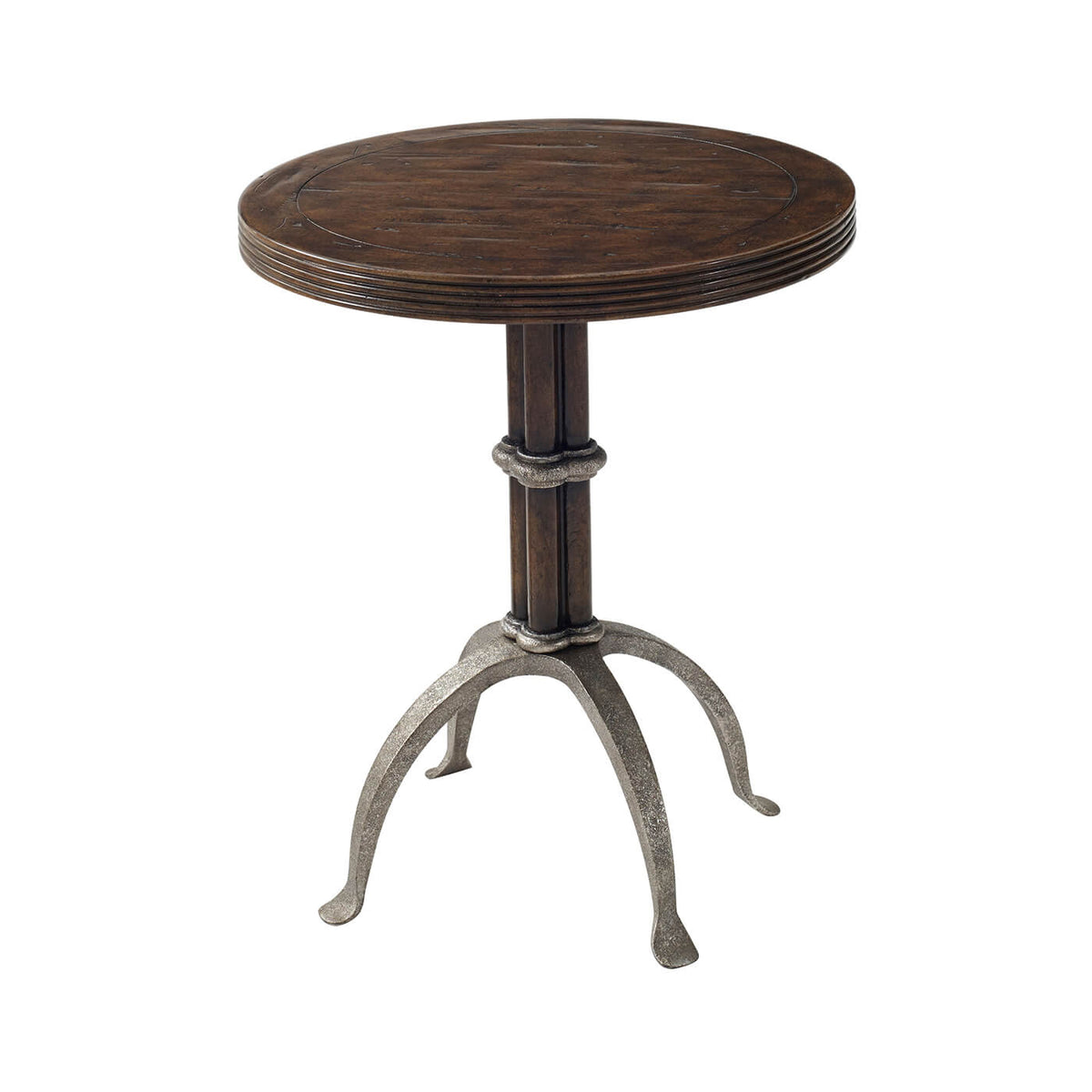 Round Industrial End Table - English Georgian America