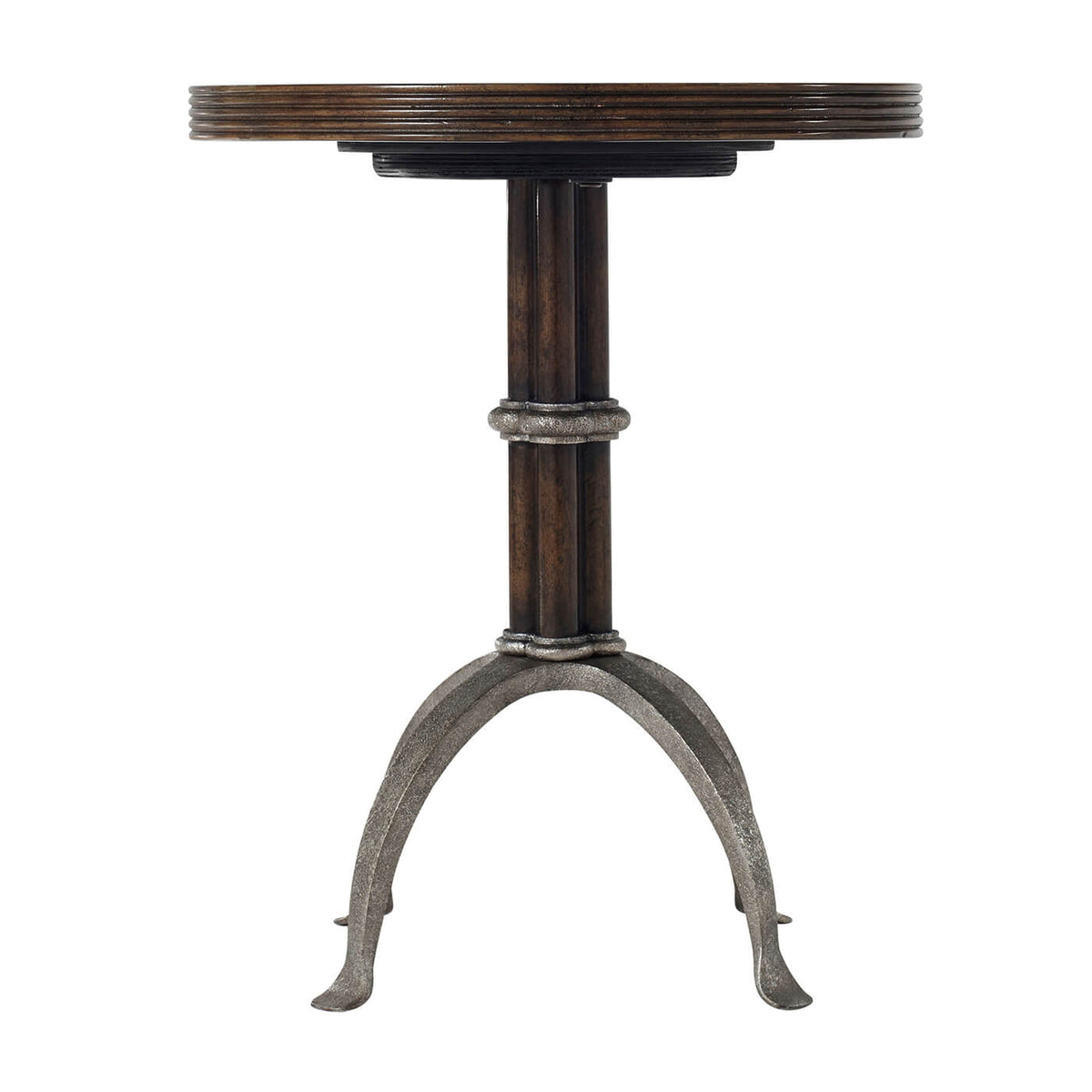 Round Industrial End Table - English Georgian America