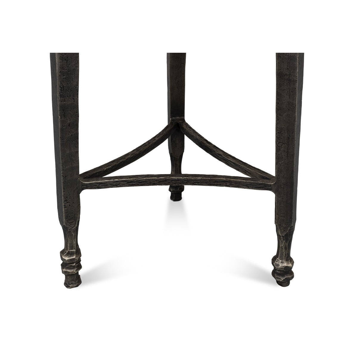 Round Minimalist Marble Top Side Table - English Georgian America