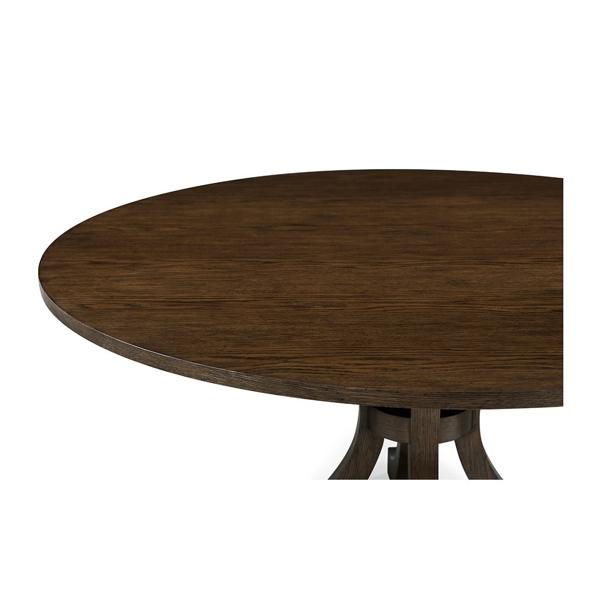 Round Oak Coastal Dining Table - English Georgian America