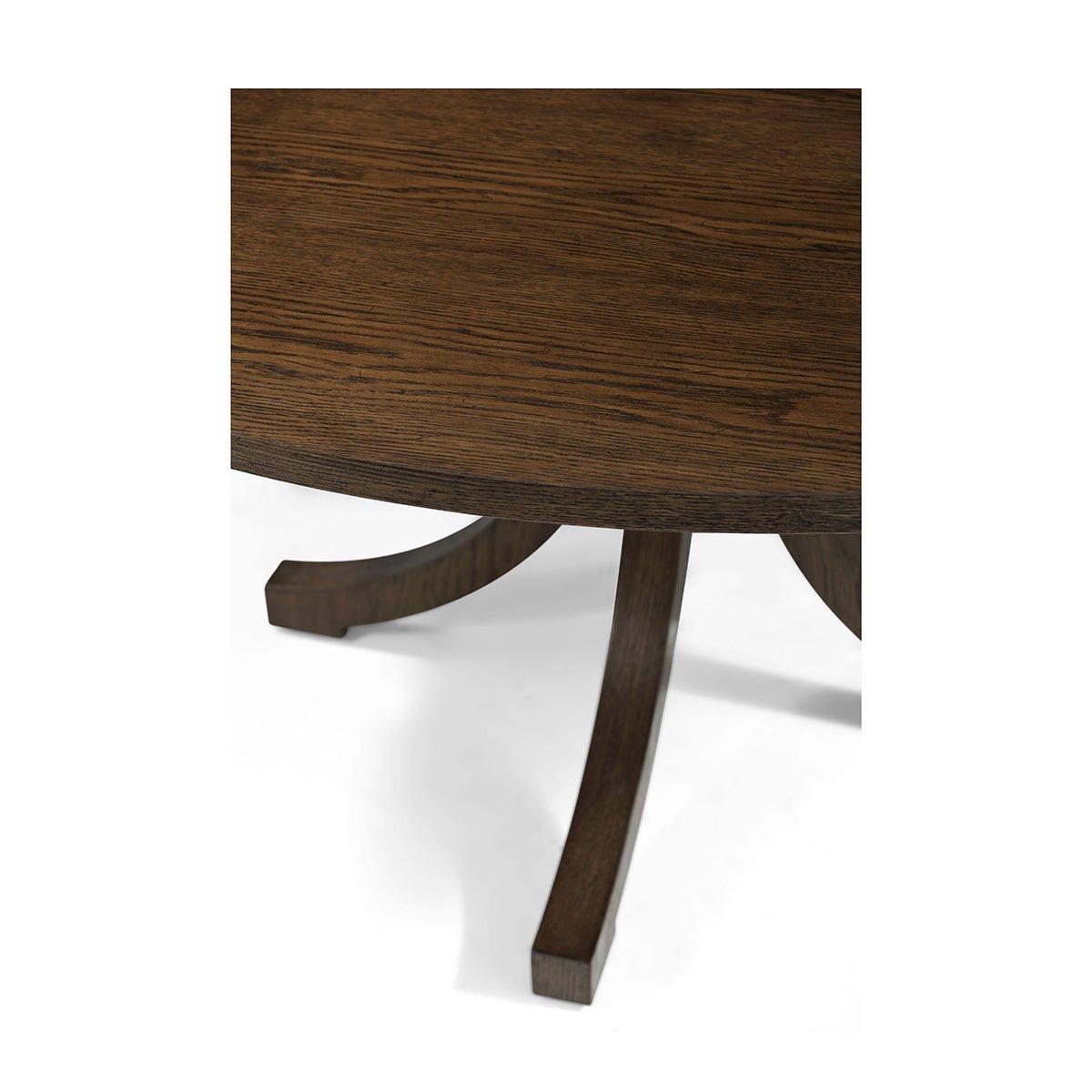 Round Oak Coastal Dining Table - English Georgian America