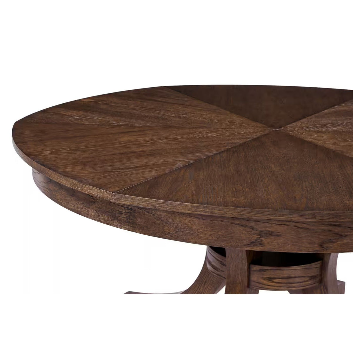 Round Oak Coastal Jupe Dining Table - English Georgian America