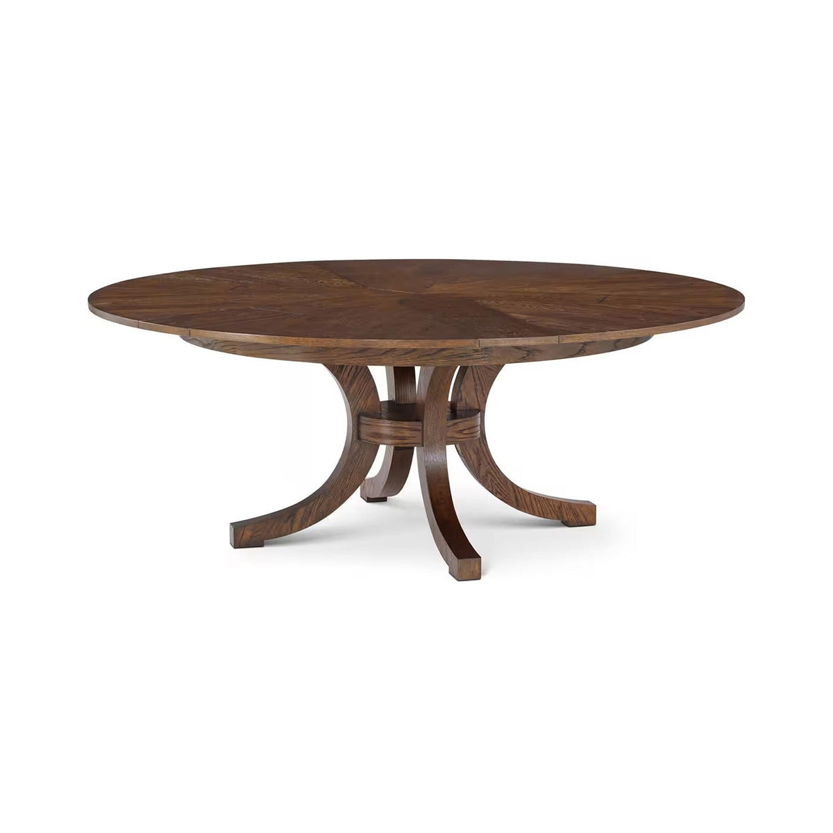 Round Oak Coastal Jupe Dining Table - English Georgian America