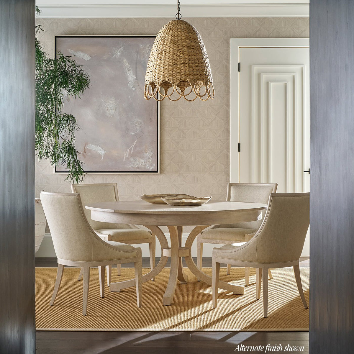 Round Oak Coastal Jupe Dining Table - English Georgian America