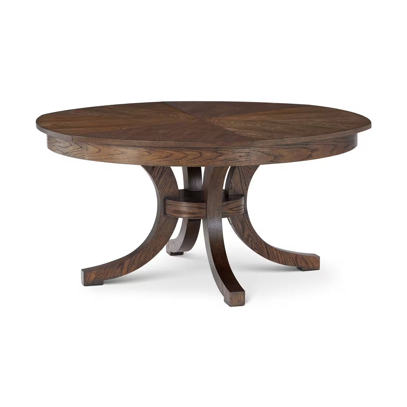 Round Oak Coastal Jupe Dining Table - English Georgian America