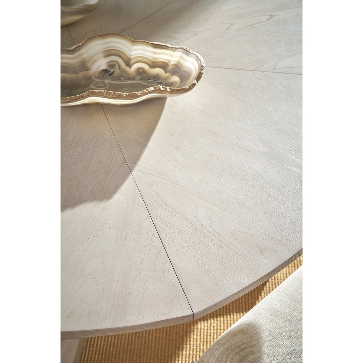 Round White Coastal Jupe Dining Table - English Georgian America