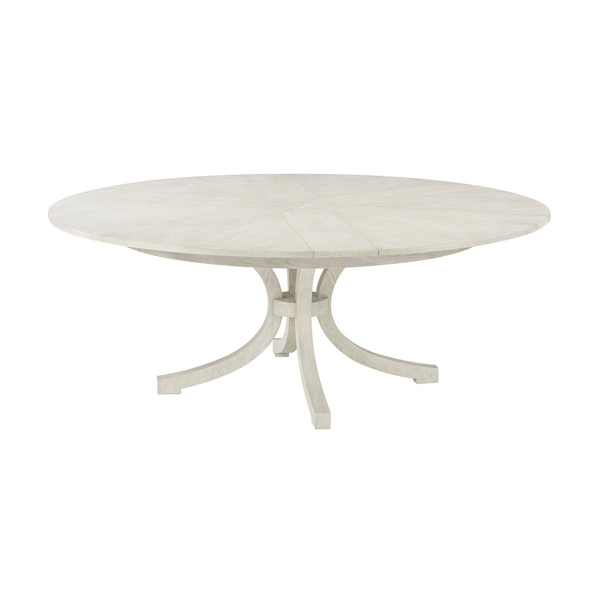 Round White Coastal Jupe Dining Table - English Georgian America