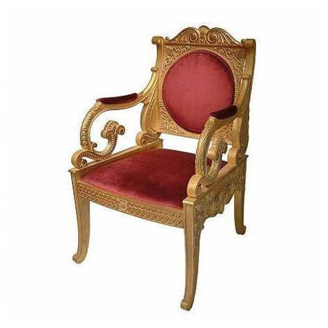 Russian Empire Carved Gilt Armchair - English Georgian America