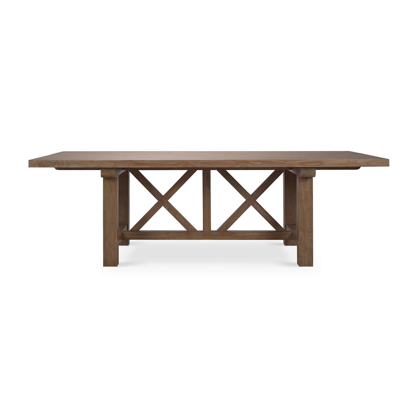 Rustic 96-Inch Reclaimed Teak Dining Table - English Georgian America