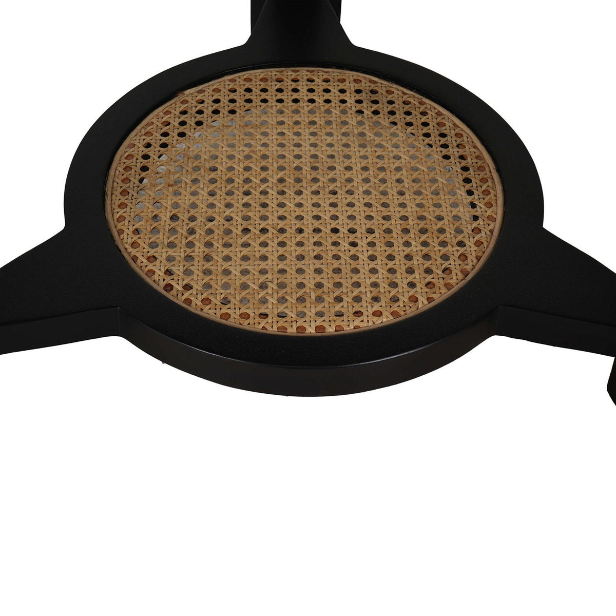 Rustic Black Clover Accent Table - English Georgian America