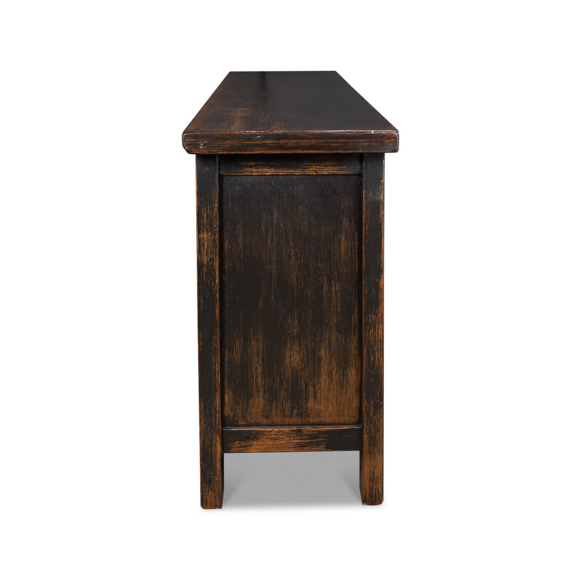 Rustic Brown Moroccan Sideboard - English Georgian America