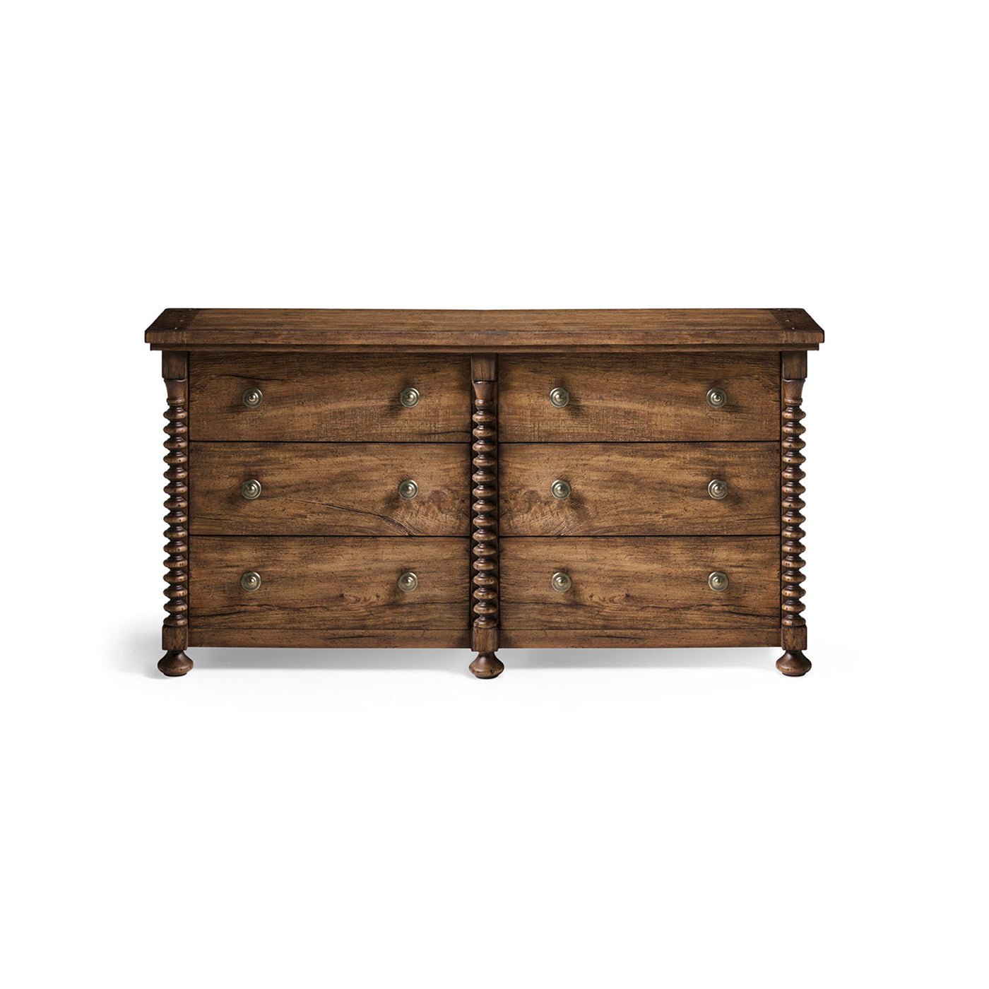 Rustic Colonial Double Dresser - English Georgian America