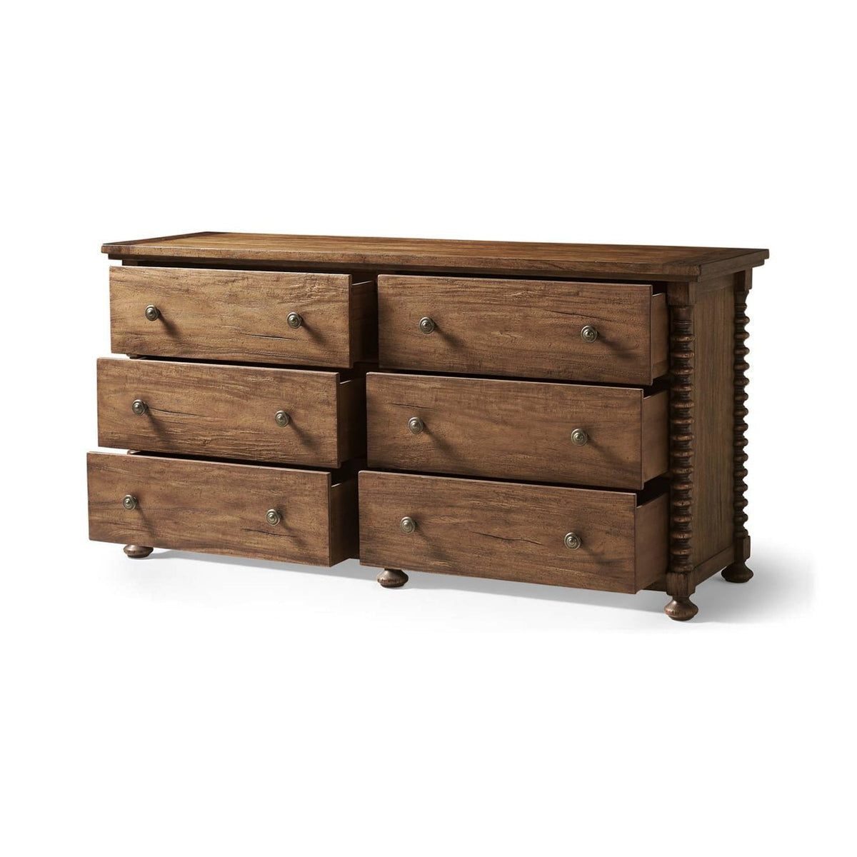 Rustic Colonial Double Dresser - English Georgian America