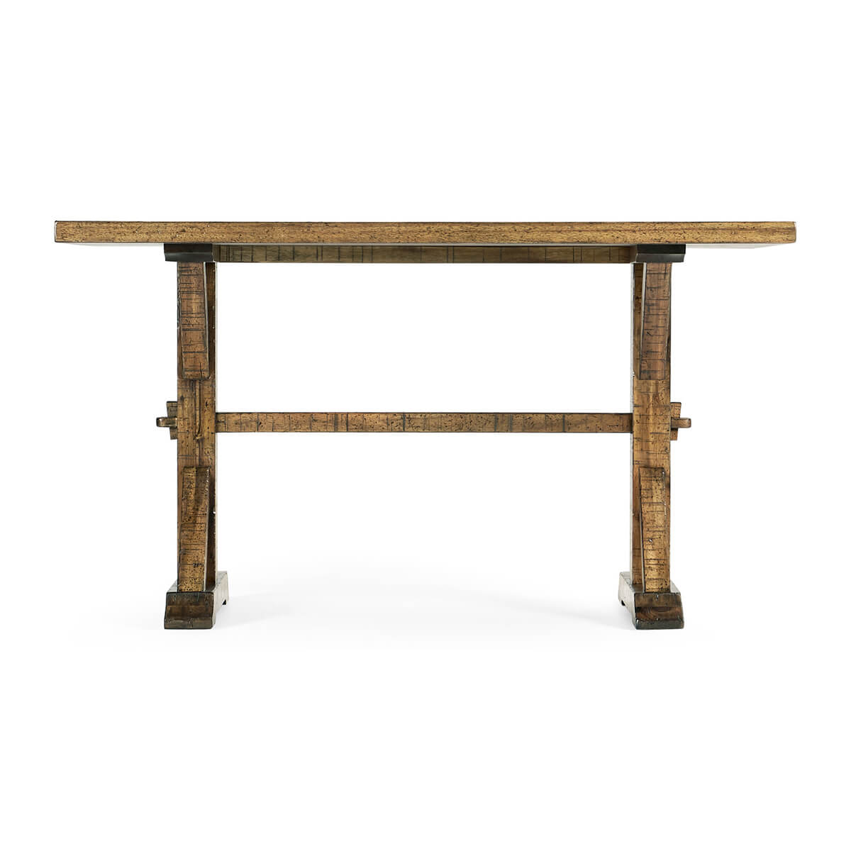 Rustic Country Dining Table - Medium Drift - 54&quot; - English Georgian America