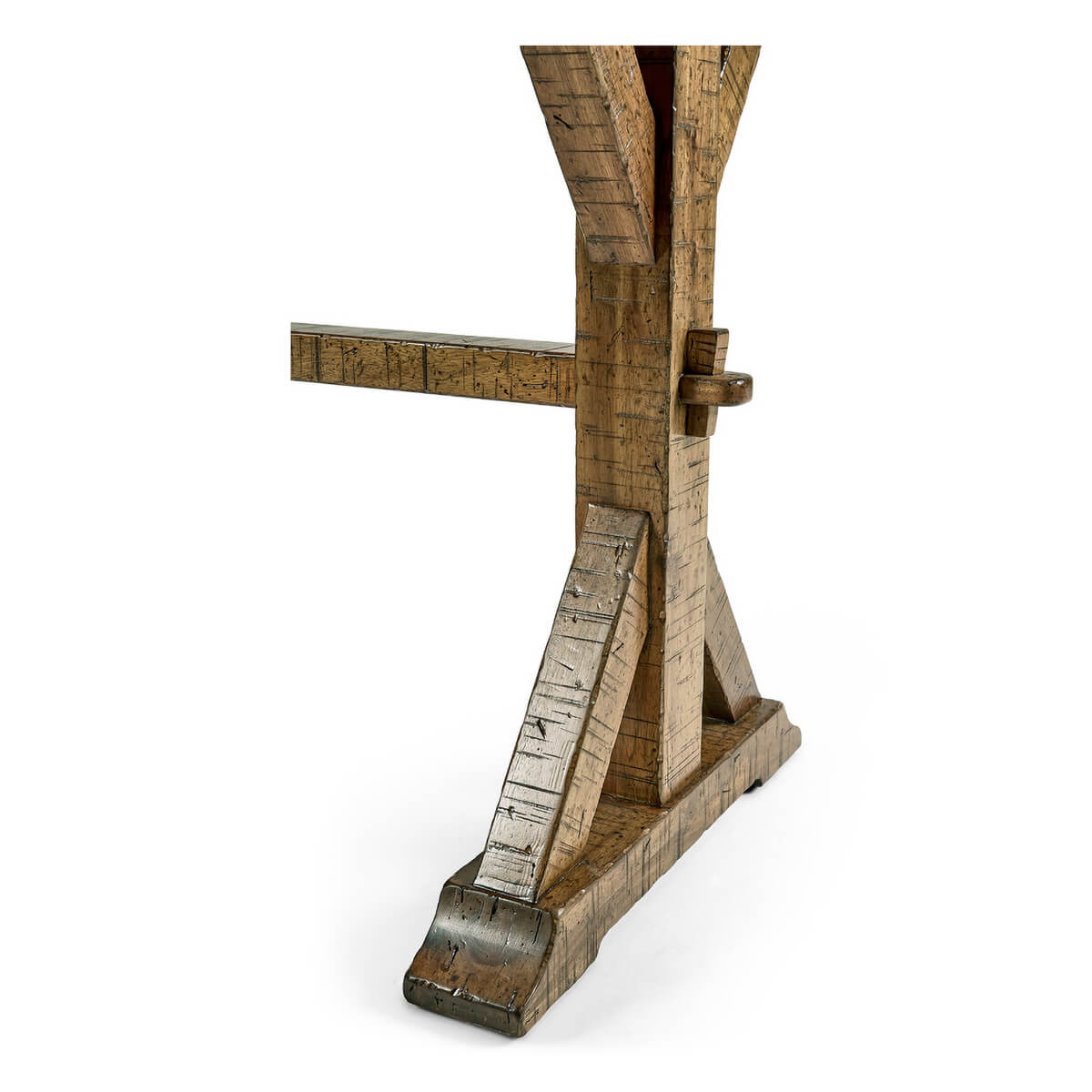 Rustic Country Dining Table - Medium Drift - 54&quot; - English Georgian America