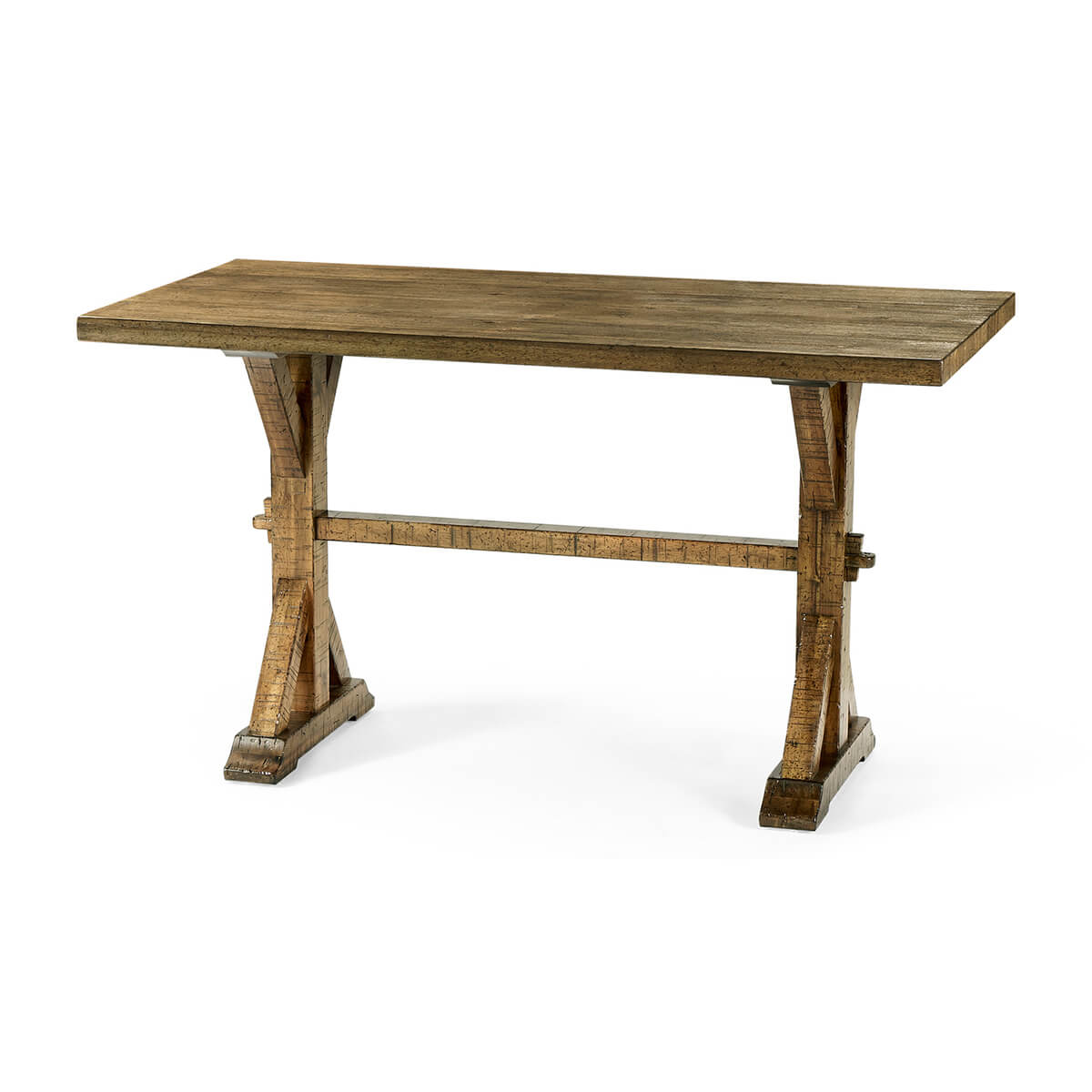Rustic Country Dining Table - Medium Drift - 54&quot; - English Georgian America