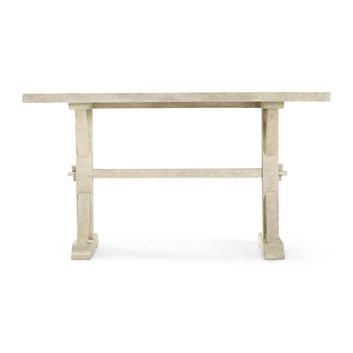 Rustic Country Dining Table - Whitewash - 54" - English Georgian America