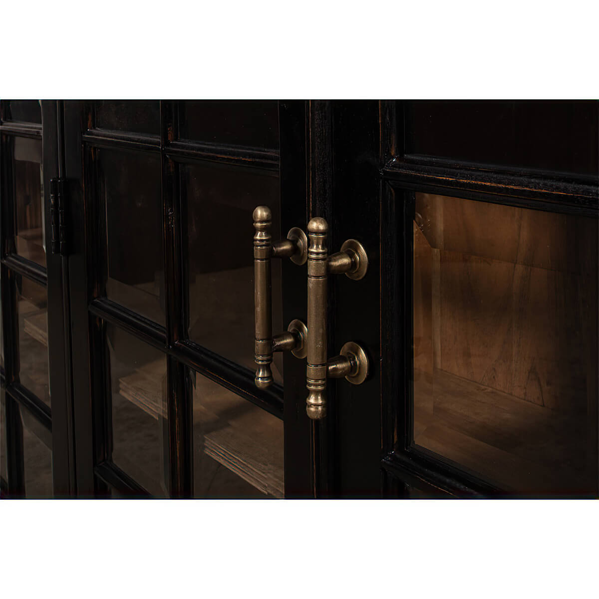 Rustic Country Low Bookcase - English Georgian America