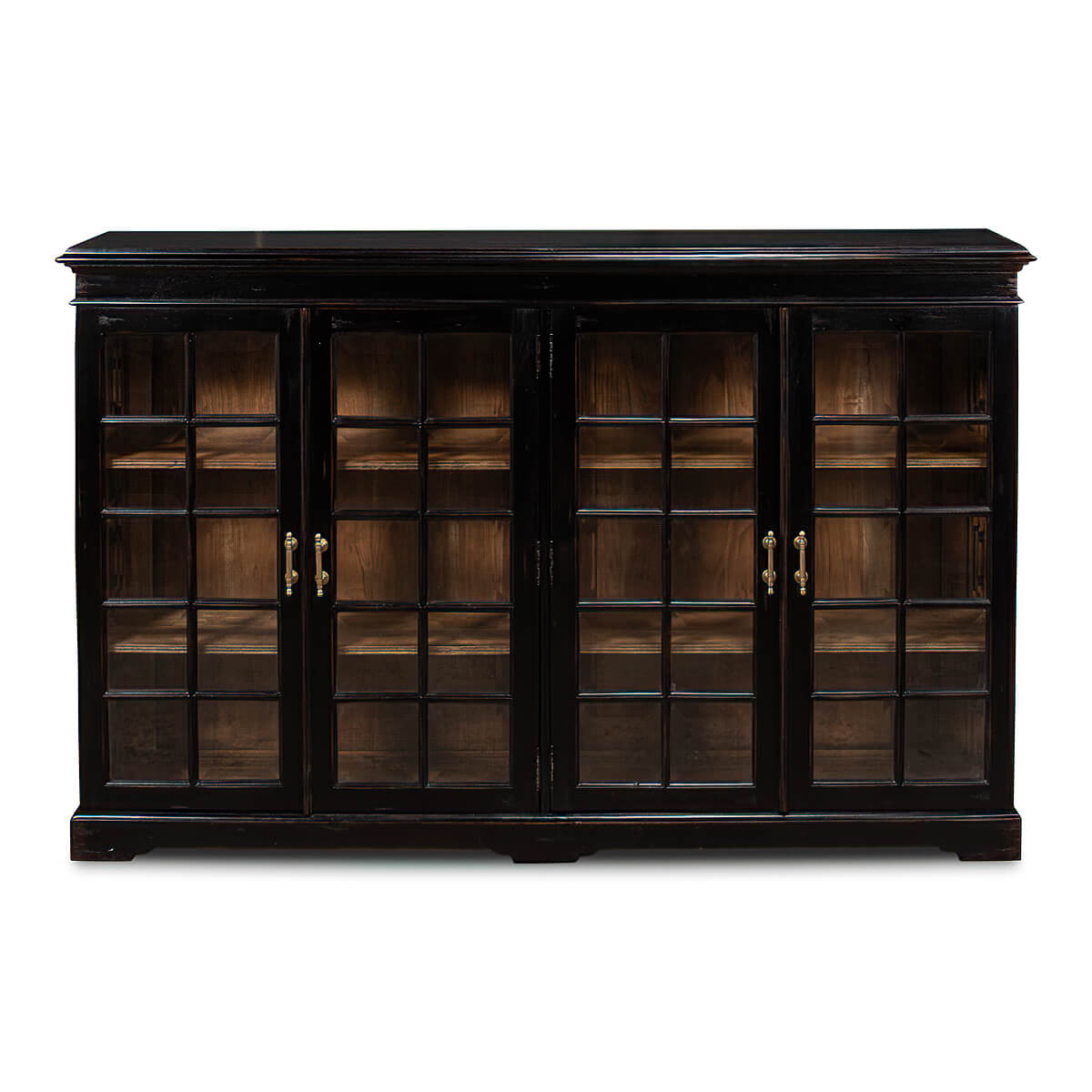 Rustic Country Low Bookcase - English Georgian America