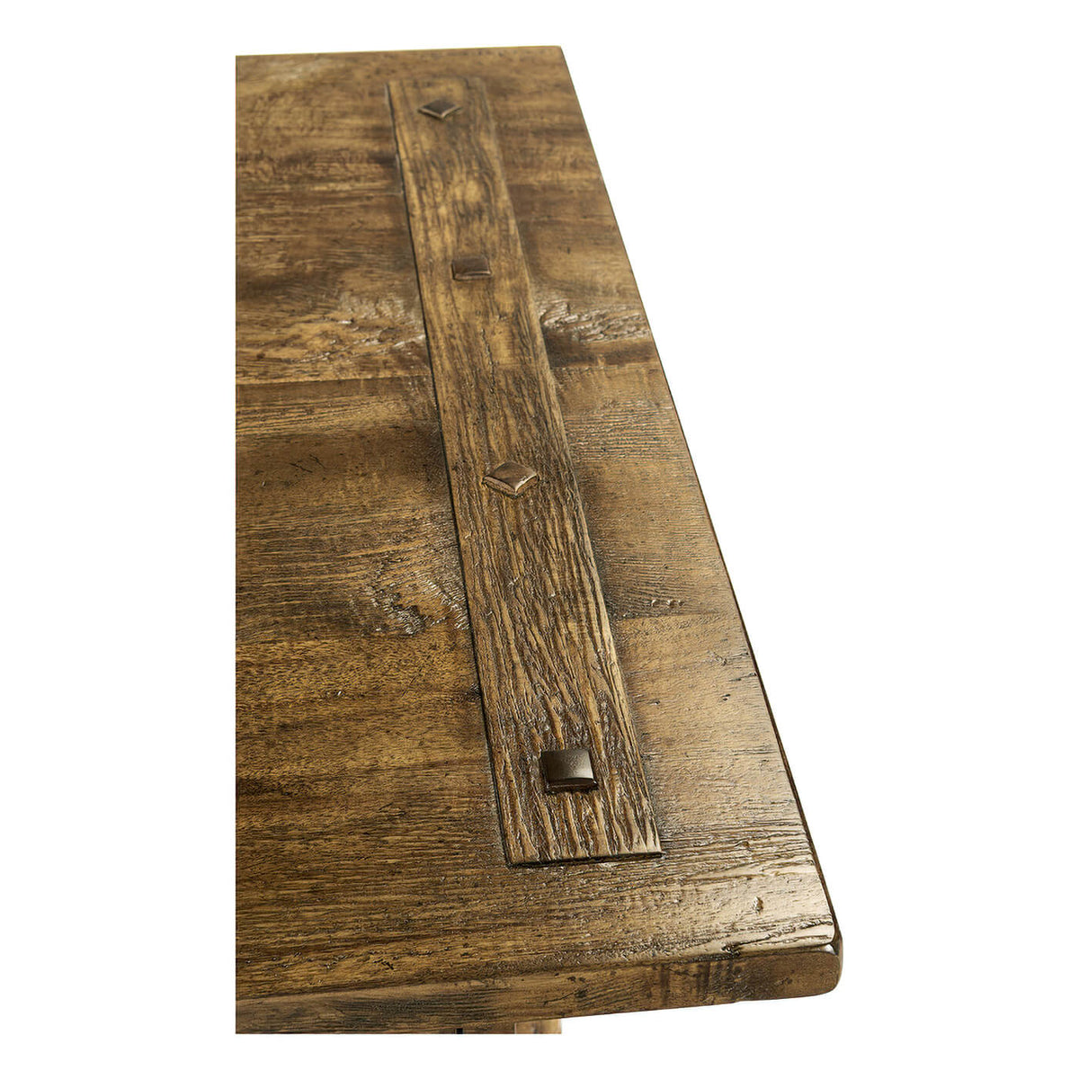 Rustic Country Walnut Desk - Light Driftwood finish - English Georgian America
