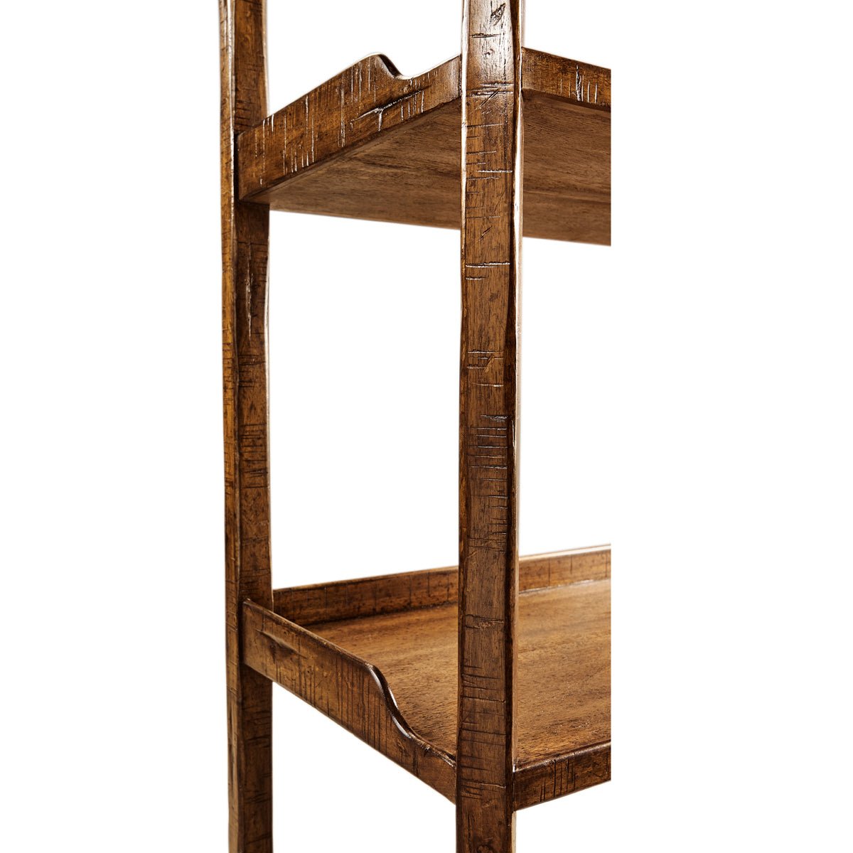Rustic Country Walnut Etagere - English Georgian America