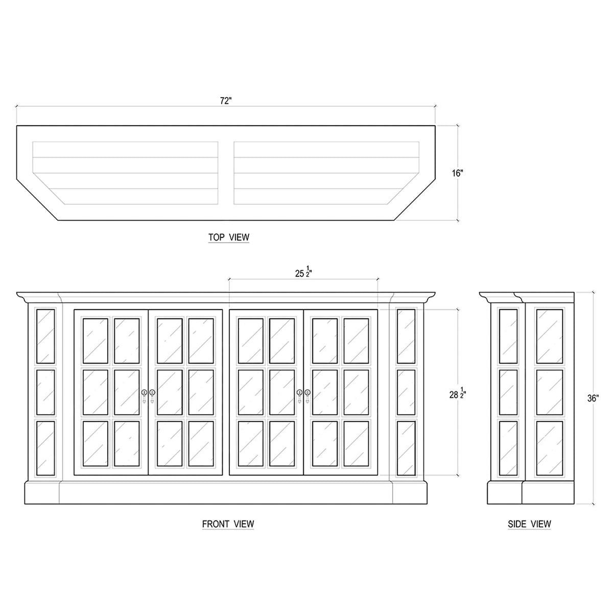 Rustic Display Cabinet - English Georgian America
