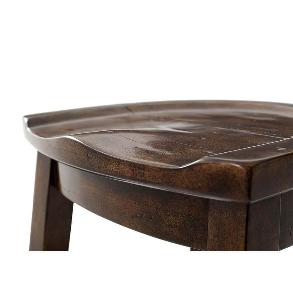 Rustic English Counter Stool - English Georgian America