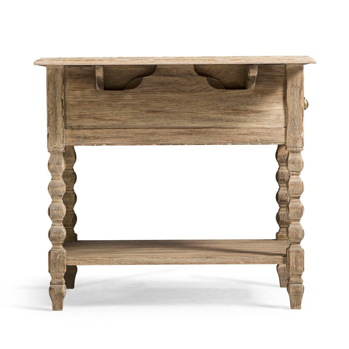 Rustic Farmhouse Dropleaf Side Table - English Georgian America