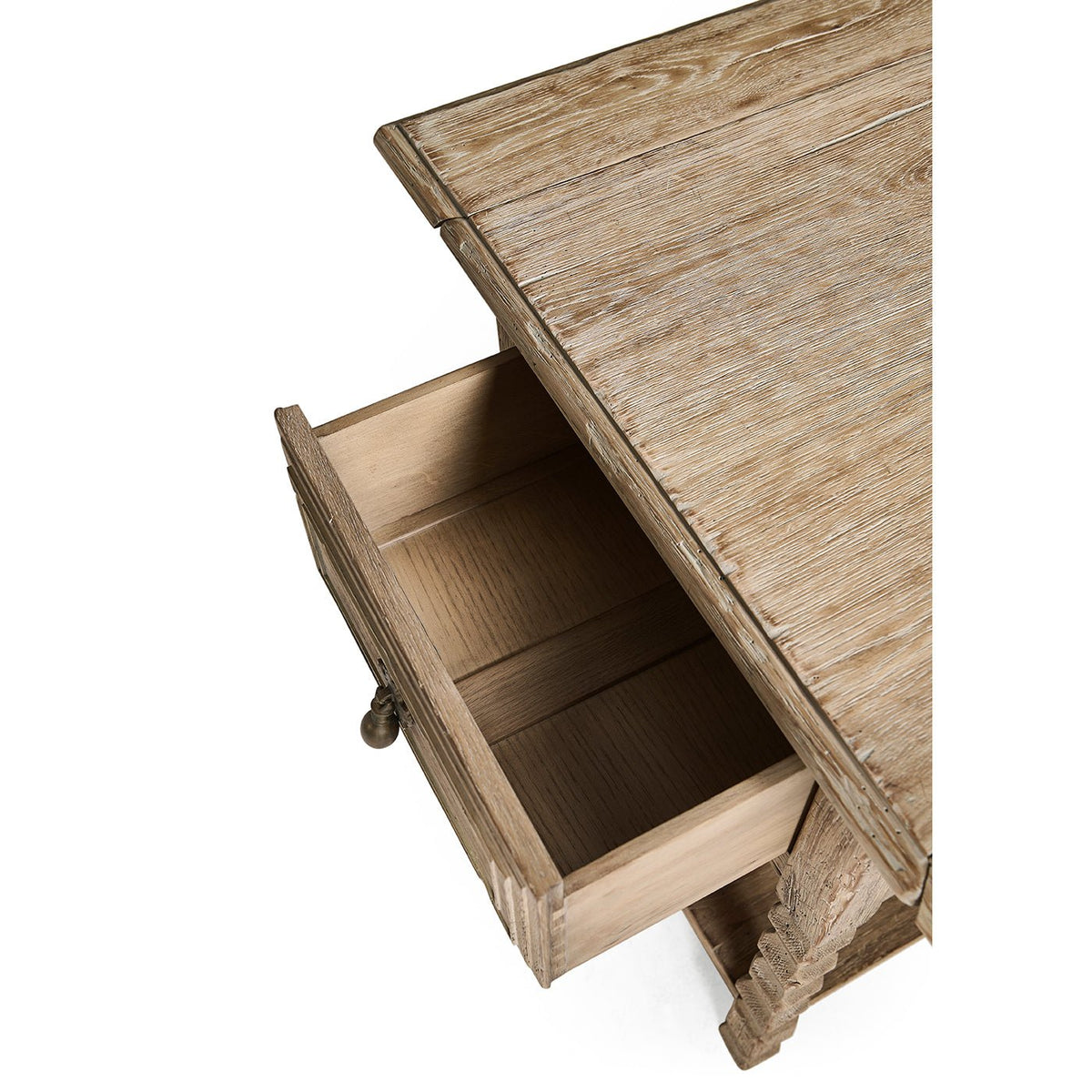 Rustic Farmhouse Dropleaf Side Table - English Georgian America