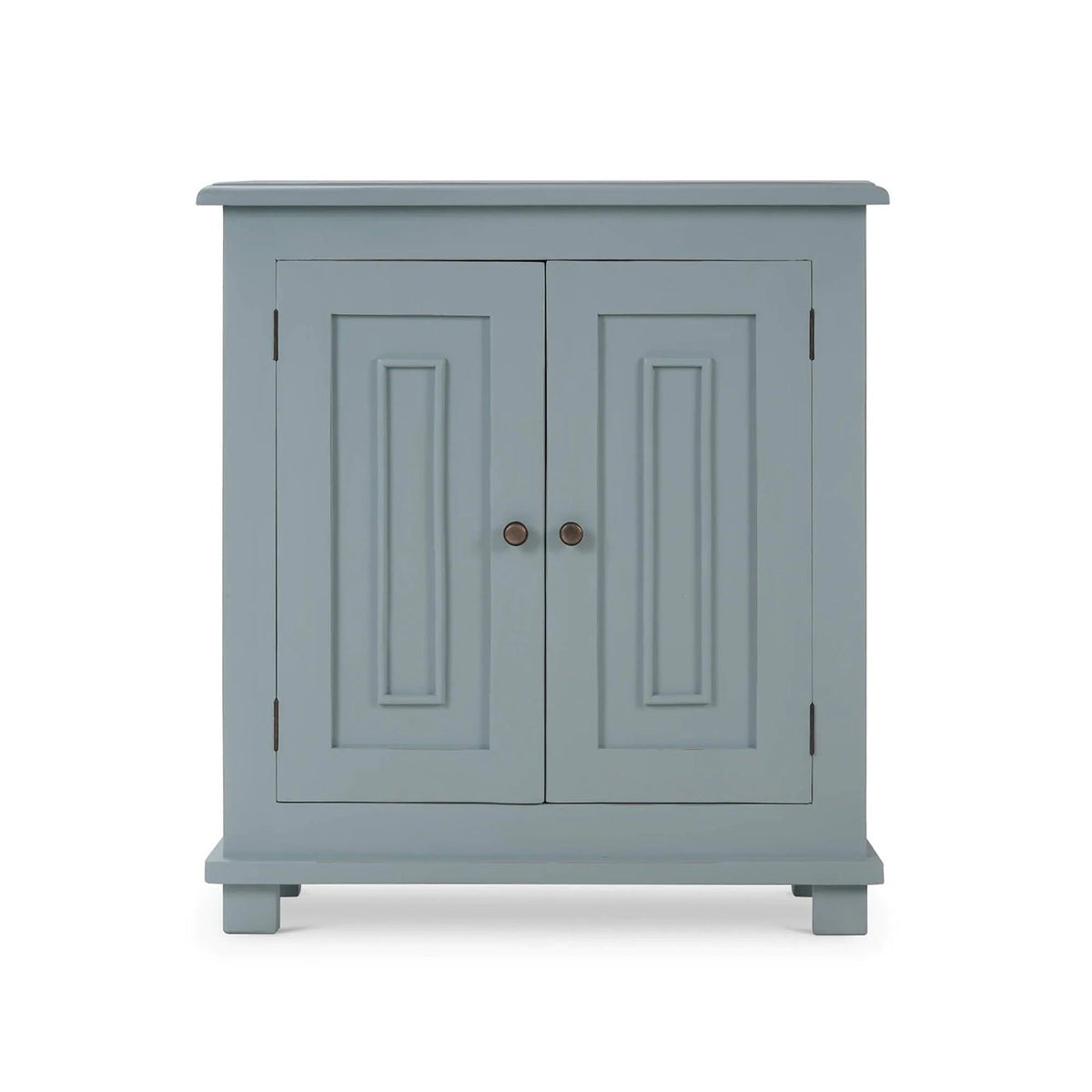 Rustic Farmhouse Side Cabinet - Ocean Blue - English Georgian America